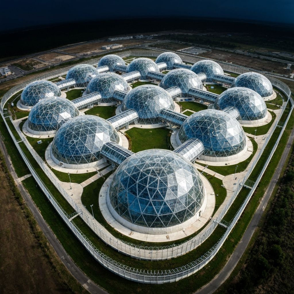 Terra Dome Earth facility aerial view